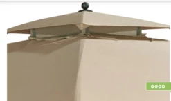 Gazebo Parts Direct Replacement Canopy A101007604 For Legacy Broyhill Eagle Brooke And Ashford Gazebo - 350 - Beige -Deals Gazebo Parts Direct Store 6f0dcb34 bdb0 4851 812e 8796396c28ce