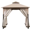 Gazebo Parts Direct Beige+Light Brown Replacement Canopy For Column Gazebo (9X9 Ft) A101011100