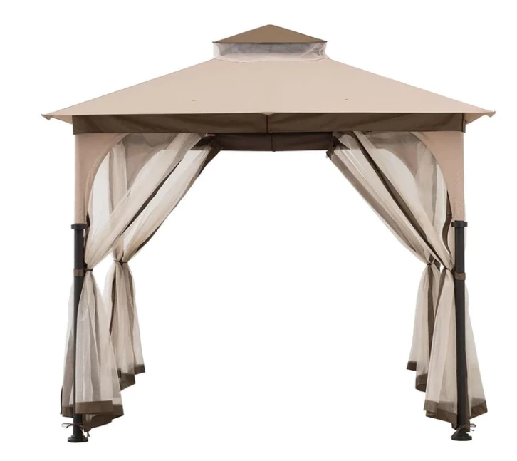 Gazebo Parts Direct Beige+Light Brown Replacement Canopy For Column Gazebo (9X9 Ft) A101011100 1 Gazebo Parts Direct Beige+Light Brown Replacement Canopy For Column Gazebo (9X9 Ft) A101011100