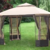 Gazebo Parts Direct Replacement Canopy And Screen Combo For Window Gazebo - Rip Lock 350 L-GZ8PST