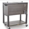 Gazebo Parts Direct Wood Look 60-Quart Outdoor Rolling Cooler