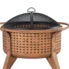 Gazebo Parts Direct 30 In. Woven Round Wood Burning Firepit With Tool