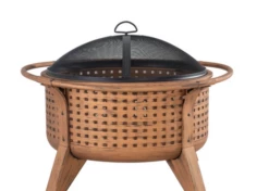Gazebo Parts Direct 30 In. Woven Round Wood Burning Firepit With Tool