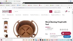 Gazebo Parts Direct 30 In. Woven Round Wood Burning Firepit With Tool -Deals Gazebo Parts Direct Store FIREPLACEDOTS921214