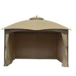 Gazebo Parts Direct Lowes Allen And Roth 10 X 12 Gazebo Universal Privacy Curtains TPGAZ2303A Flash Sale