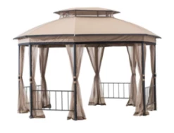 Gazebo Parts Direct Sesame+Light Brown Replacement Canopy For L-GZ4005 Octagonal Gazebo