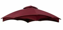 Gazebo Parts Direct Replacement Premium Heavy Duty Canopy Top TPGAZ2303F Burgandy Lowe's Allen & Roth 10' X 12' Gazebo