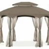 Gazebo Parts Direct Dark Brown Rip Lock 350 Replacement Canopy For Gazebo (10X12 Ft) L-GZ1138PST-A Sold At BigLots