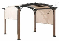 Gazebo Parts Direct Tan Replacement Canopy For Woodgrain Pergola A10649869800/A1045902/A106545900 Sold At Lowes/Rona/SunNest