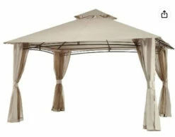 Gazebo Parts Direct Replacement Canopy For Waterford El Porto Gazebo Beige 5LGZ6526-V5