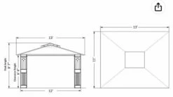 Gazebo Parts Direct 10' X 12' Regency Softop Gazebo For Outdoor Patio With Mosquito Netting (Dark Brown) -Deals Gazebo Parts Direct Store REGENCY10