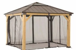 Gazebo Parts Direct Sunjoy Universal Mosquito Netting For 9 Ft. × 9 Ft. Wood-Framed Gazebos