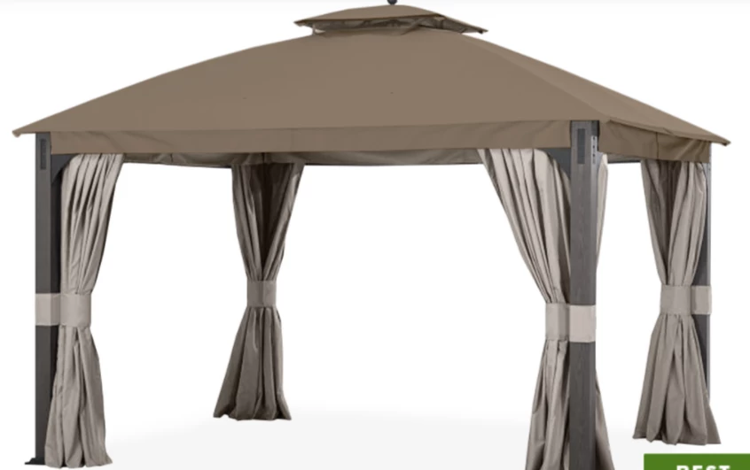 Gazebo Parts Direct Replacement Canopy For The Shadow Creek Gazebo - RIP LOCK 350 - 10x12 NUT MEG L-GZ1140PST 2 Gazebo Parts Direct Replacement Canopy For The Shadow Creek Gazebo - RIP LOCK 350 - 10x12 NUT MEG L-GZ1140PST - Image 2