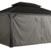 Gazebo Parts Direct 12' X 16' Universal Curtains Outdoor Gazebo Models Grey