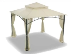 Gazebo Parts Direct Replacement Canopy Top Cover For Summer Veranda Gazebo L-GZ093PST - Riplock 350 - Beige