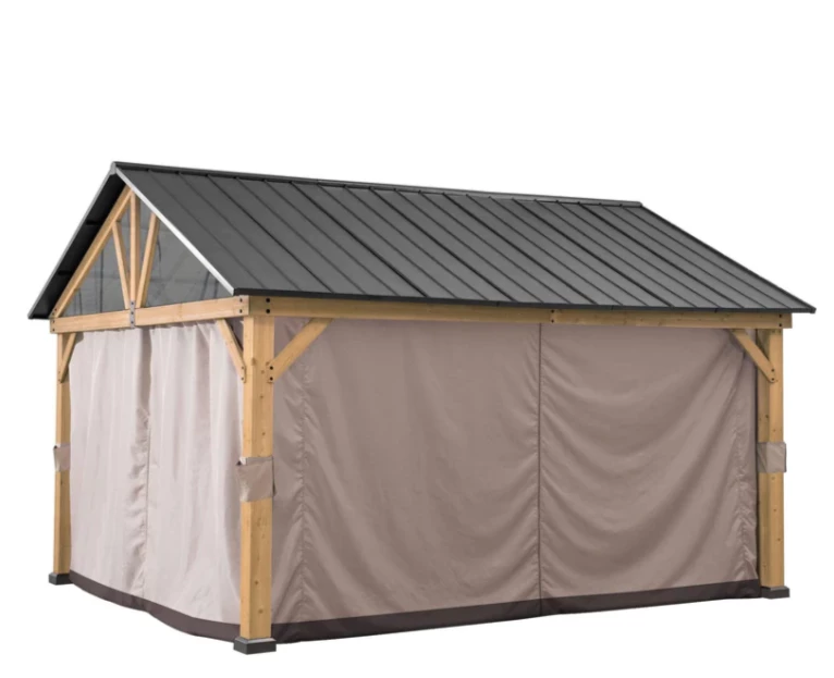 Gazebo Parts Direct Sunjoy Replacement Universal Curtains And Mosquito Netting For 12 Ft. ×14 Ft. Wood-Framed Gazebos (W/Netting Tube) 2 Gazebo Parts Direct Sunjoy Replacement Universal Curtains And Mosquito Netting For 12 Ft. ×14 Ft. Wood-Framed Gazebos (W/Netting Tube) - Image 2