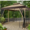 Gazebo Parts Direct Dark Brown Replacement Canopy For Winslow Gazebo (10X10 Ft) L-GZ038PST-3A1 Sold At Sears&Kmart SUNJOYGROUP