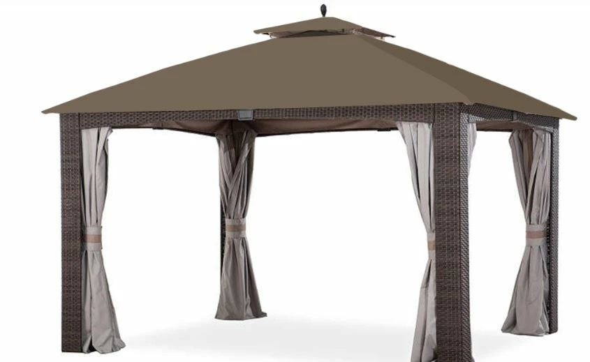 Gazebo Parts Direct Replacement Canopy For Augusta Wicker Gazebo Nutmeg (10X12 Ft) L-GZ1190PST Sold At Big Lot 1 Gazebo Parts Direct Replacement Canopy For Augusta Wicker Gazebo Nutmeg (10X12 Ft) L-GZ1190PST Sold At Big Lot