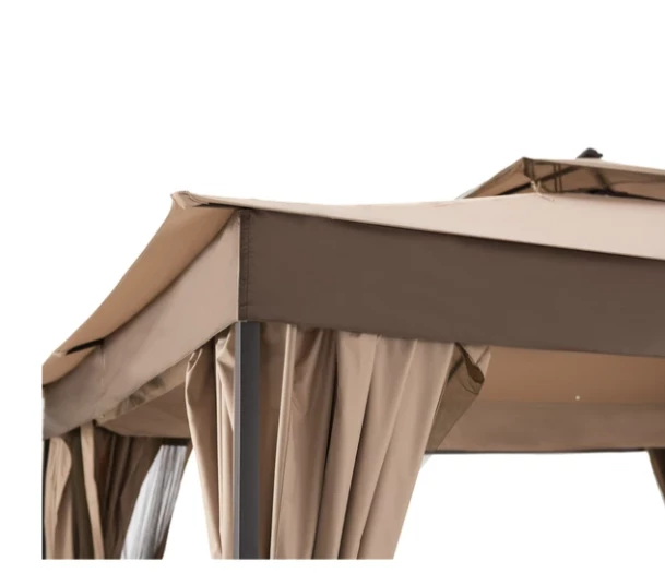 Gazebo Parts Direct Light Brown Replacement Canopy For Belcourt Gazebo (10X12 Ft) L-GZ472PST-C-A Sold At Home Depot 2 Gazebo Parts Direct Light Brown Replacement Canopy For Belcourt Gazebo (10X12 Ft) L-GZ472PST-C-A Sold At Home Depot - Image 2