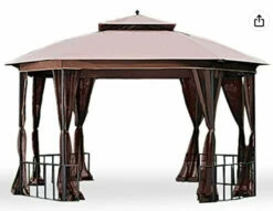Gazebo Parts Direct Replacement Mosquito Netting For The Caribe Gazebo L-GZ660PST-D