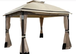 Gazebo Parts Direct Replacement Canopy And Netting Set For Crestfield 11X13 Gazebo - RipLock 350