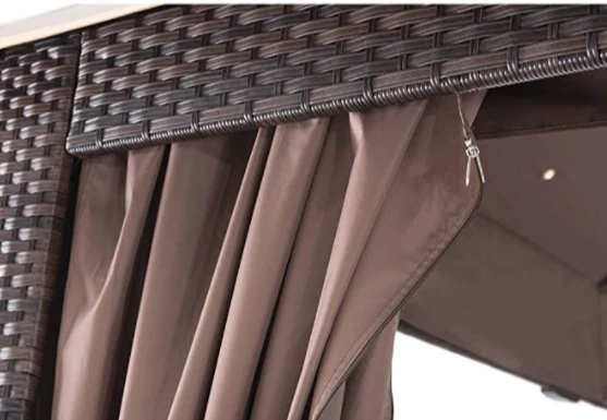 Gazebo Parts Direct Original Replacement Curtain For Riviera Gazebo (10X12 Ft) L-GZ815PST Sold At BigLots, Khaki 2 Gazebo Parts Direct Original Replacement Curtain For Riviera Gazebo (10X12 Ft) L-GZ815PST Sold At BigLots, Khaki - Image 2