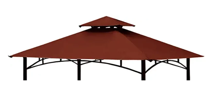 Gazebo Parts Direct Replacement Canopy Top CAN ONLY FIT For Model #L-GG001PST-F 8' X 5' Burgandy Double Tiered Canopy Grill BBQ Gazebo (Canopy Top Only) 1 Gazebo Parts Direct Replacement Canopy Top CAN ONLY FIT For Model #L-GG001PST-F 8' X 5' Burgandy Double Tiered Canopy Grill BBQ Gazebo (Canopy Top Only)