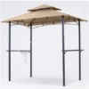 Gazebo Parts Direct Replacement Canopy Top CAN ONLY FIT For Model #L-GG001PST-H 8' X 5' Beige Double Tiered Canopy Grill BBQ Gazebo (Canopy Top Only)