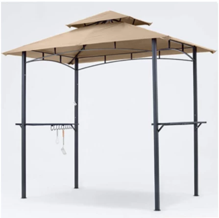 Gazebo Parts Direct Replacement Canopy Top CAN ONLY FIT For Model #L-GG001PST-H 8' X 5' Beige Double Tiered Canopy Grill BBQ Gazebo (Canopy Top Only) 1 Gazebo Parts Direct Replacement Canopy Top CAN ONLY FIT For Model #L-GG001PST-H 8' X 5' Beige Double Tiered Canopy Grill BBQ Gazebo (Canopy Top Only)