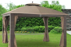 Gazebo Parts Direct Replacement Canopy For The Halcombe Gazebo - Standard 350 -Dark Brown