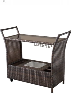 Gazebo Parts Direct Caribbean Outdoor Wicker Bar Cart With Cooler Wine Glass Holder And Glass Top 9 Gazebo Parts Direct Caribbean Outdoor Wicker Bar Cart With Cooler Wine Glass Holder And Glass Top -Deals Gazebo Parts Direct Store image 07377e4c 6304 4bf1 8d20 6fe598a24d73