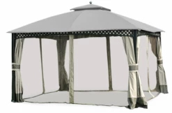 Gazebo Parts Direct Replacement For Big Lots Domed Gazebo L-717672 10x12 Canopy For Sold At Big Lots Beige