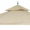 Gazebo Parts Direct 10'x10' Water Resistant Canopy Top Replacement For Arrow Gazebo Dual Tier Beige Outdoor Garden Yard Patio Cover