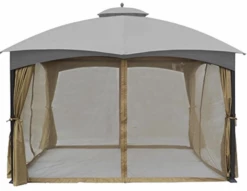 Gazebo Parts Direct Lowes Allen And Roth 10 X 12 Universal Netting Replacement Gazebo Mosquito Screen Super SALE TODAY ONLY