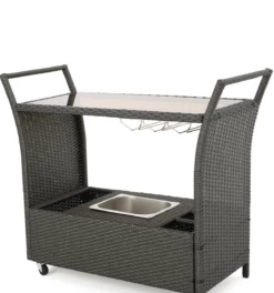 Gazebo Parts Direct Caribbean Outdoor Wicker Bar Cart With Cooler Wine Glass Holder And Glass Top 10 Gazebo Parts Direct Caribbean Outdoor Wicker Bar Cart With Cooler Wine Glass Holder And Glass Top -Deals Gazebo Parts Direct Store image 1f1fdffb e6d3 4937 baea 4f82fae0b1bf