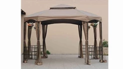 Gazebo Parts Direct Sunjoy 110109111 Original Replacement Canopy For Sienna Gazebo (10X12 Ft) L-GZ240PST-A Sold At BigLots, Khaki