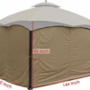 Gazebo Parts Direct Lowes Allen And Roth 10 X 12 Gazebo Curtain And Screen Bundle Package
