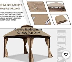 Gazebo Parts Direct Lowes Allen And Roth 10 X 12 Gazebo Canopy New G-12S004B-1/GF12S004BT STOCK UP FLASH SALE ONE DAY ONLY -Deals Gazebo Parts Direct Store image 344afae6 b2f3 4d68 b547 37d6d5be1f78