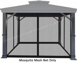 Gazebo Parts Direct Universal 10 X 12 TPGAZ17-002 Gazebo Mosquito Netting Screen Black -Deals Gazebo Parts Direct Store image 3558c54b 5fe8 43f3 a057 b3f79b40ec7d