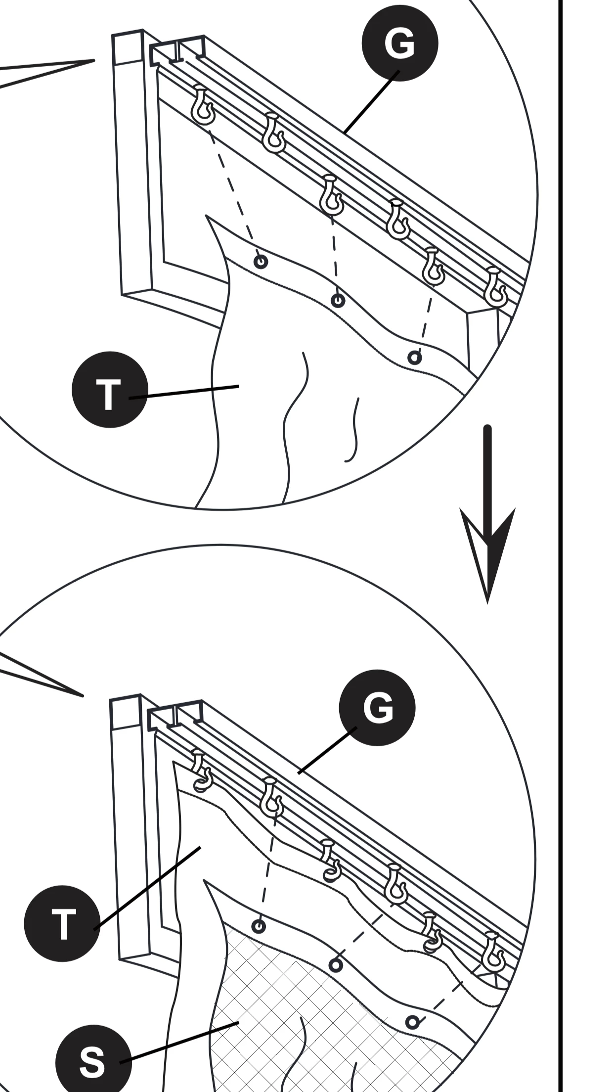 Gazebo Parts Direct Plastic Slide J Hooks For Gazebo Curtains/Mosquito Netting/The Track Of Lowe's Allen Roth #GF-12S004B,TPGAZ1-002 Gazebo - Quantity Of 36 2 Gazebo Parts Direct Plastic Slide J Hooks For Gazebo Curtains/Mosquito Netting/The Track Of Lowe's Allen Roth #GF-12S004B,TPGAZ1-002 Gazebo - Quantity Of 36 - Image 2