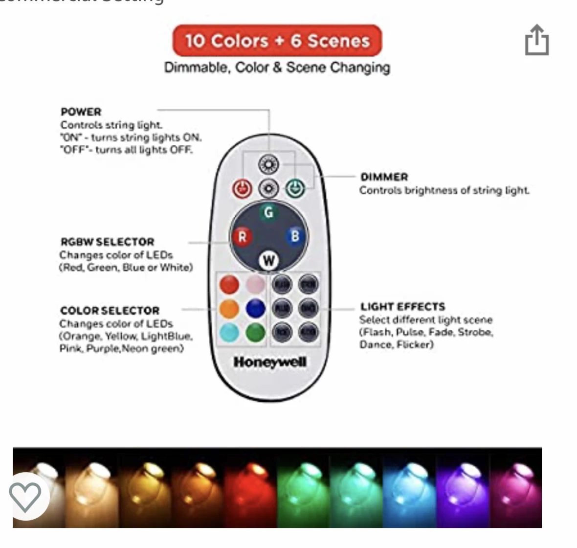 Gazebo Parts Direct Waterproof LED 24ft Indoor Outdoor Commercial Grade Patio Lights Create Cafe Ambience In Your Home 4 Gazebo Parts Direct Waterproof LED 24ft Indoor Outdoor Commercial Grade Patio Lights Create Cafe Ambience In Your Home - Image 4