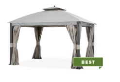 Gazebo Parts Direct Replacement Canopy For The Shadow Creek Gazebo - RIP LOCK 350 - 10x12 Slate Gray L-GZ1140PST