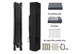 Gazebo Parts Direct 13'x13' Gazebo Tent Outdoor Pop Up Gazebo Canopy Shelter With Mosquito Netting (Gray) 10 Gazebo Parts Direct 13'x13' Gazebo Tent Outdoor Pop Up Gazebo Canopy Shelter With Mosquito Netting (Gray) -Deals Gazebo Parts Direct Store image 97b324be f13d 4101 9db3 39e41e934a0b