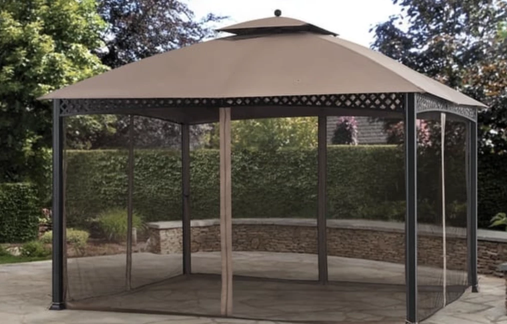 Gazebo Parts Direct Oakmont Gazebo Replacement Mosquito Screen 10x12 Sold At Big Lots 3 Gazebo Parts Direct Oakmont Gazebo Replacement Mosquito Screen 10x12 Sold At Big Lots - Image 3