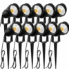 Gazebo Parts Direct 10W Landscape Lights 12V 24V 1000LM Warm White Low Voltage LED Waterproof Outdoor Lights (10Pack)