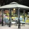 Gazebo Parts Direct Original Replacement Canopy For Somerset Gazebo (10X12 Ft) L-GZ212PCO-B Sold At BigLots, Dark Grey
