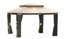 Gazebo Parts Direct SUNJOY ANTIGUA WICKER GAZEBO CANOPY 10X12 MODEL L-GZ806PAL-C