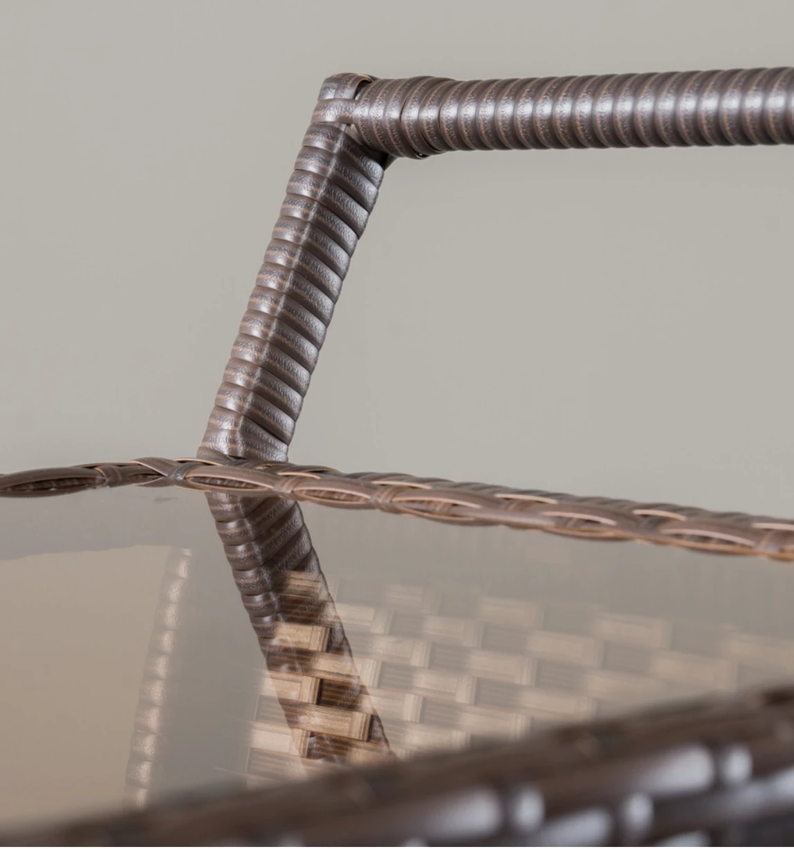 Gazebo Parts Direct Caribbean Outdoor Wicker Bar Cart With Cooler Wine Glass Holder And Glass Top 7 Gazebo Parts Direct Caribbean Outdoor Wicker Bar Cart With Cooler Wine Glass Holder And Glass Top - Image 7