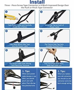 Gazebo Parts Direct Low Voltage Fastlock Landscape Lights Cable Connector 12-14 Gauge Wire (8 Pack) -Deals Gazebo Parts Direct Store image ba680915 7ee7 4228 a9ba d40585f44500