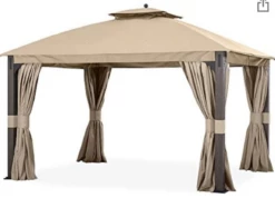 Gazebo Parts Direct Curtain For The Shadow Creek Gazebo - Beige L-GZ1140PST